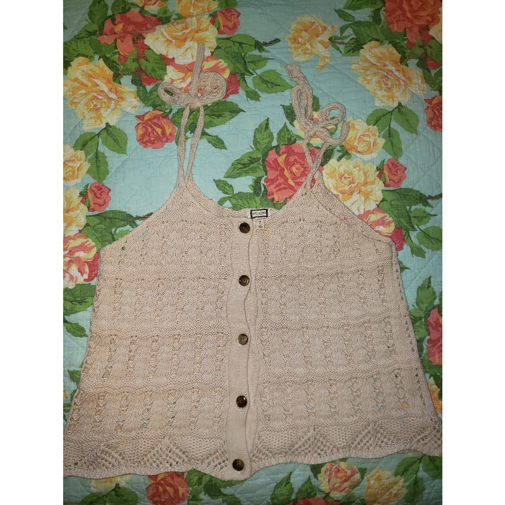 Bohemian crochet top size large